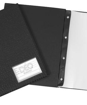 496-pasta-catalogo-a4-executiva-com-visor-bolsa-interna-50-envelopes-medios-e-4-parafusos-de-metal