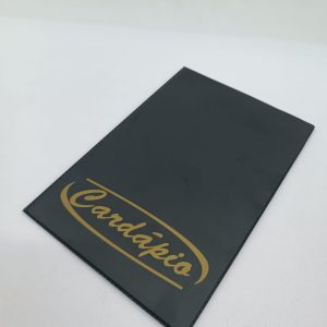 Cardápio Luxo  Com 1 divisão - c/ gravação em silk p/ 4 páginas (Ref. 649)