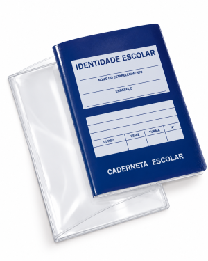 Capa Protetora para Caderneta de Notas e Frequência - Caderneta Escolar (Ref.608TRS)