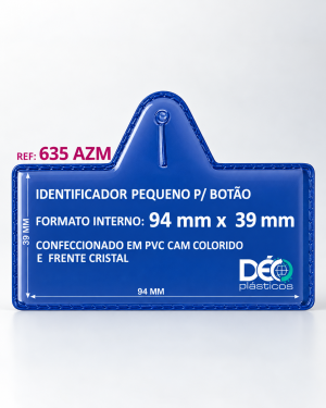 Identificadores para Botão  Transparente ou coloridos com cartão (Ref. 635)