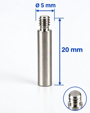 Prolongadores de Metal para Parafusos Tamanho 20mm com diâmetro de 5 mm  Embalagem com 50 unidades  (Ref 925)
