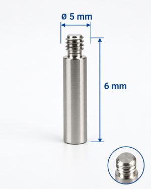 Prolongadores de Metal para Parafusos Tamanho 06 mm com diâmetro de 5 mm  Embalagem com 50 unidades  (Ref 921)