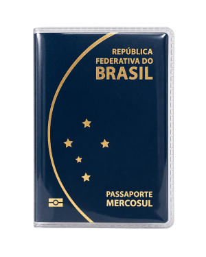 Capa Protetora para Passaporte com Aba Lateral - Modelo Novo (Ref.691TRS)