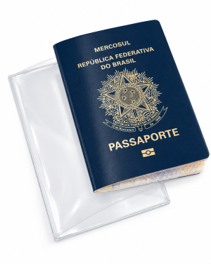 Capa Protetora para Passaporte e Carteira de Trabalho com Abas Laterais (Ref.603TRS)
