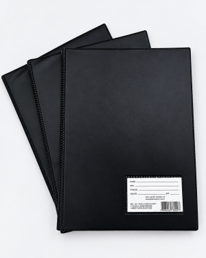 Pasta Catálogo A4 Capa fina com visor 50 envelopes finos e 4 colchetes (Ref. 491)