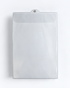 Envelope Plástico com Furo e Ilhós Ofício - Formato Interno 225x330mm (Ref.619TRS)