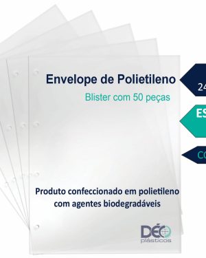 Ref 666PIN _ Envelope Polietileno fino com 4 furos