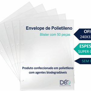 Ref 674SF _ ENVELOPE POLIETILENO OFICIO SUPER GROSSO SEM FUROS