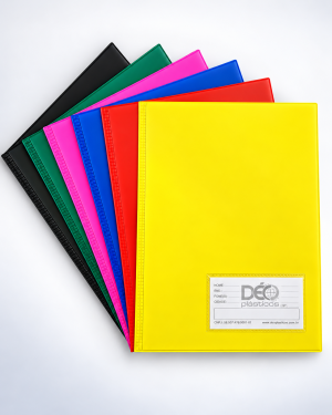 Pasta Catálogo 1/2 Ofício com 30 Envelopes Médios e 3 Colchetes com Visor (Ref.211 COL)