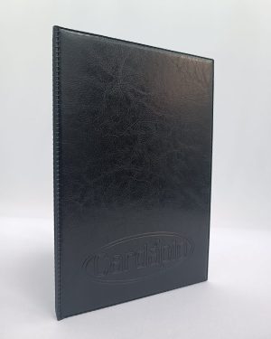 Pasta Cardápio com 2 divisões para 6 páginas - Cardápio com gravação em baixo relevo - Ref.629EPT