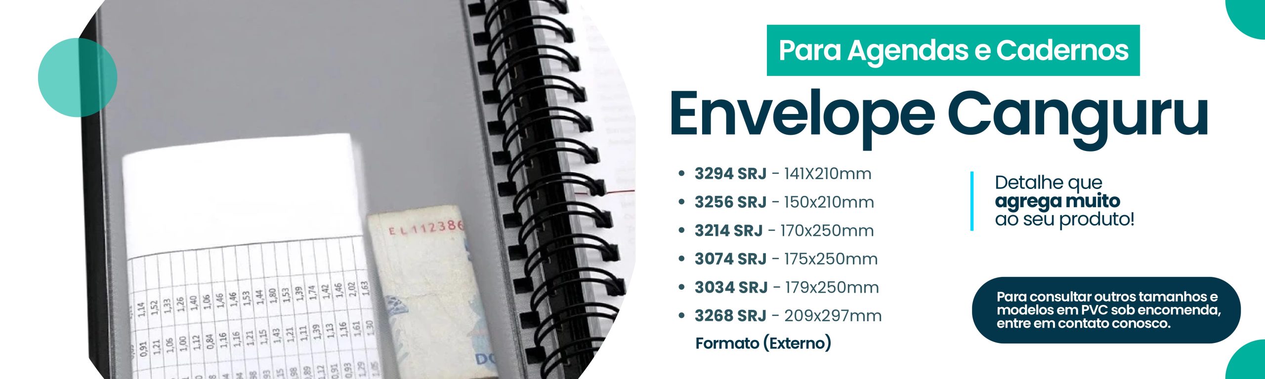 DÉO PLÁSTICOS - ENVELOPE CANGURU - BOLSA CANGURU - BOLSO PARA AGENDA - ENVELOPE PARA AGENDA